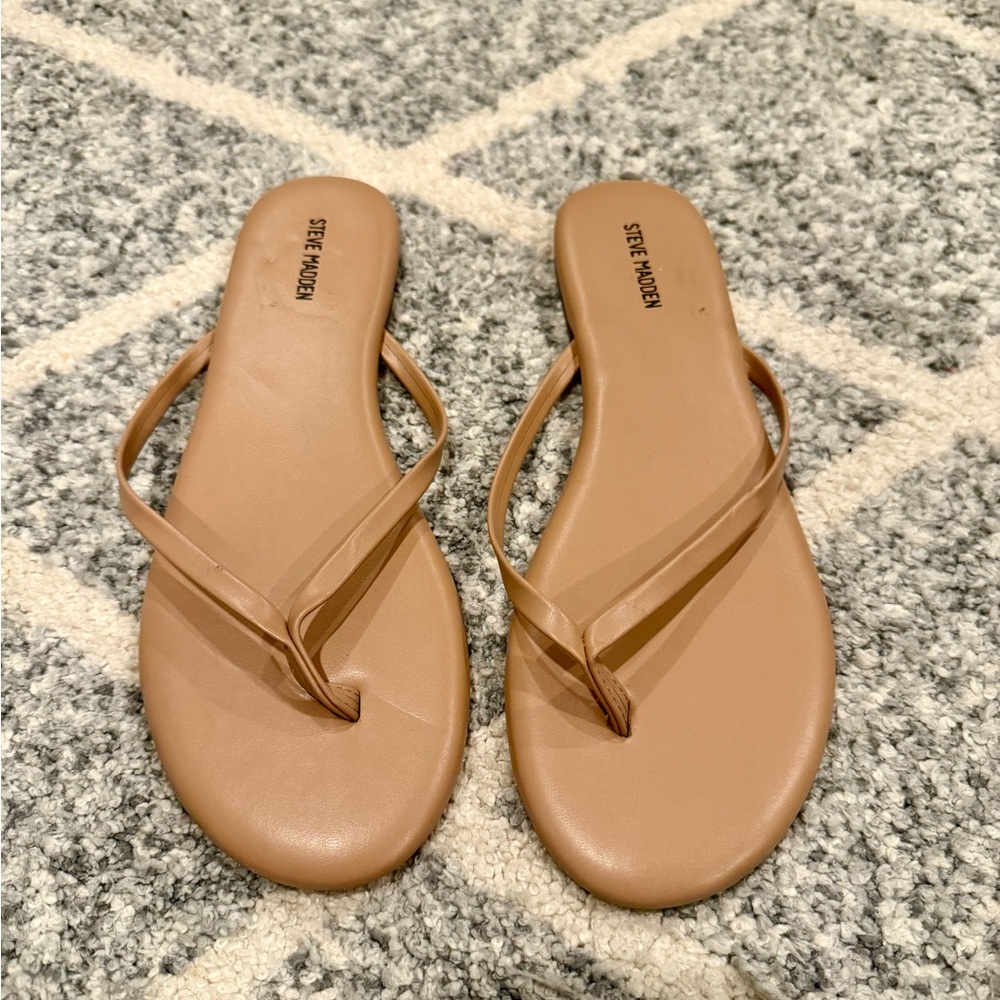 Steve Madden Tay Beige Women's Sandals Size 8
